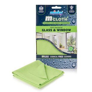 Мікрофібра для скла та вікон антибактеріальна Minky Glass And Window Mircrofibre Cleaning Cloth, 1 шт 005034 фото
